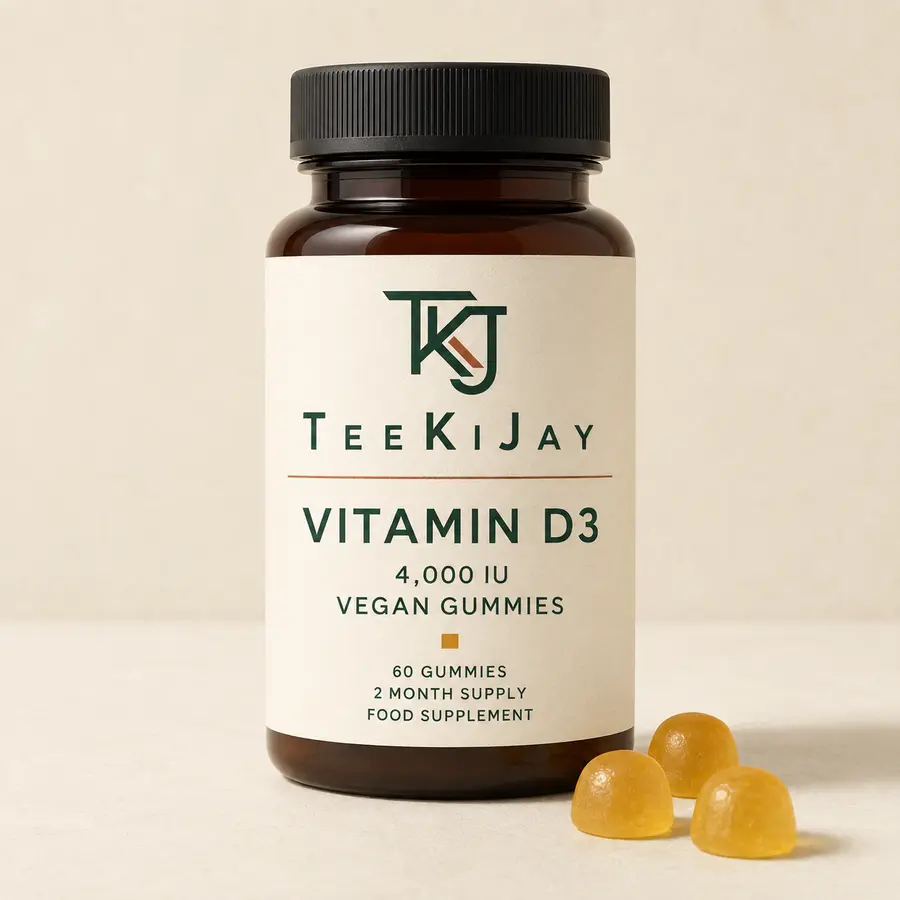 TEEKIJAY Vitamin D3 Vegan Gummies packaging